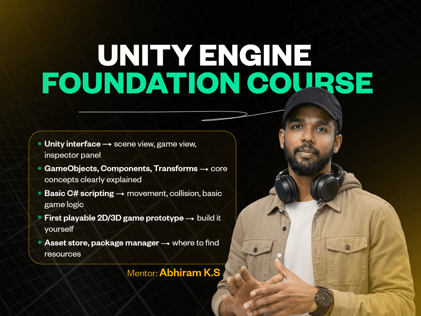 Unity course banner